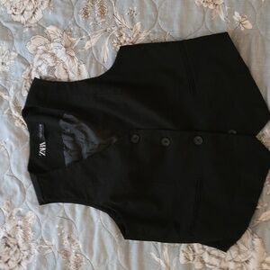 Zara black vest size M